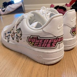 CUSTOM Nike Air Force 1s Power Puff Girls Edition